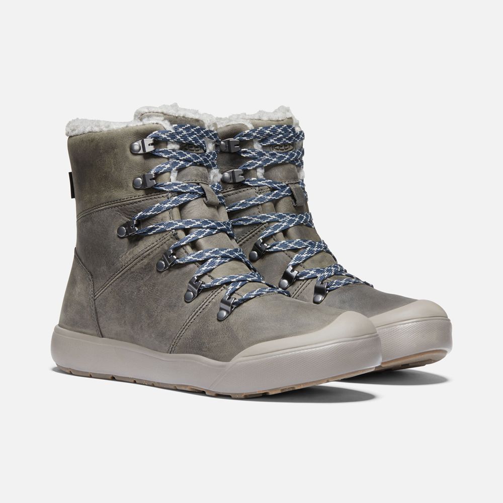 Keen Sneaker Kängor Dam Grå - Elena Hiker Waterproof - 028567YAD